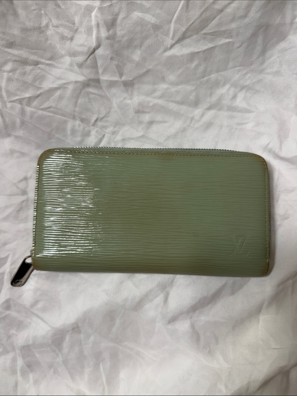 Louis Vuitton Epi Zip-Around Wallet in Sage Green